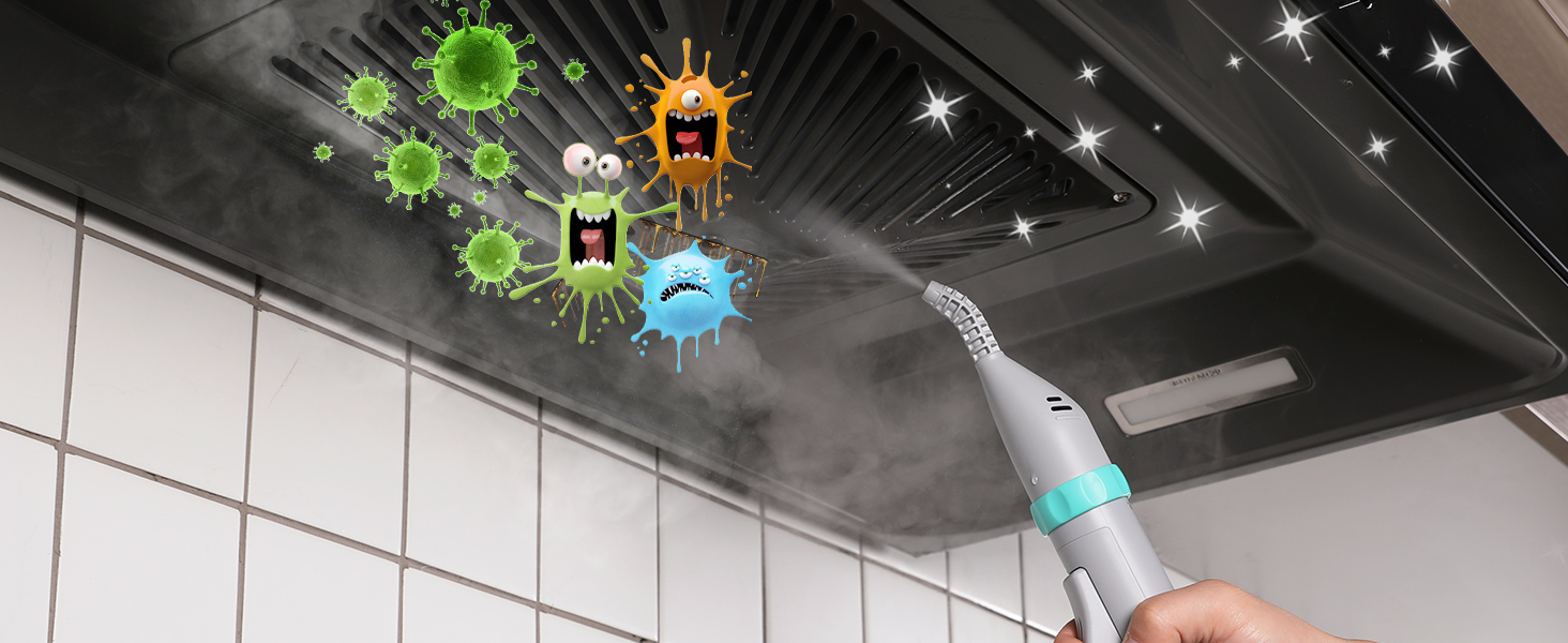 миюча пилосос з паровою функцією HAUSHOF StainZapper Vapo, для килимів, диванів, авто, з підігрівом води та високою температурою пари, з миючим засобом