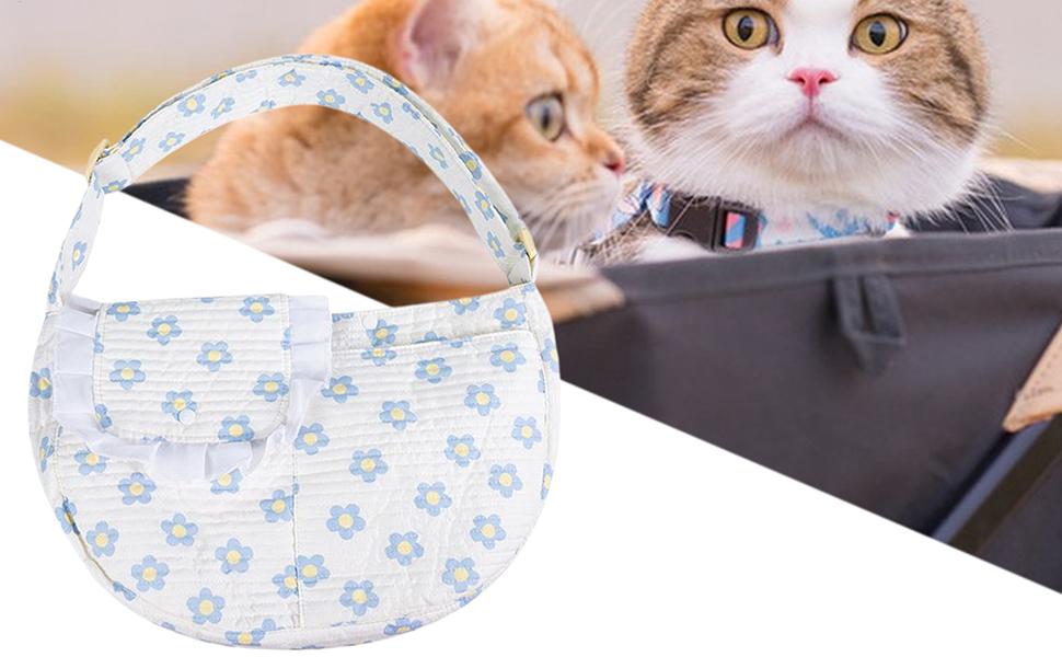 Транспортна сумка для котів та собак з кишенею - дихаюча, легка, безпечна для подорожей та прогулянок