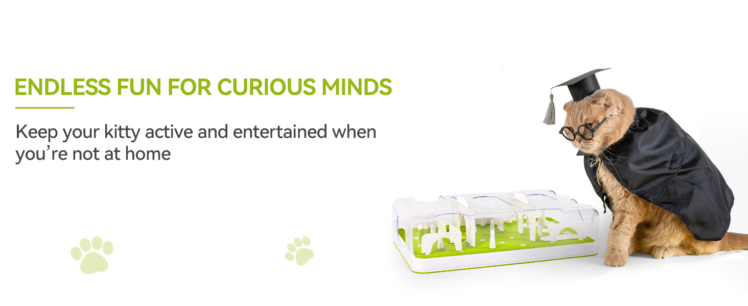 Інтерактивна годівниця-головоломка для котів ALL FOR PAWS, інтелектуальна іграшка, розвиваюча іграшка для котів