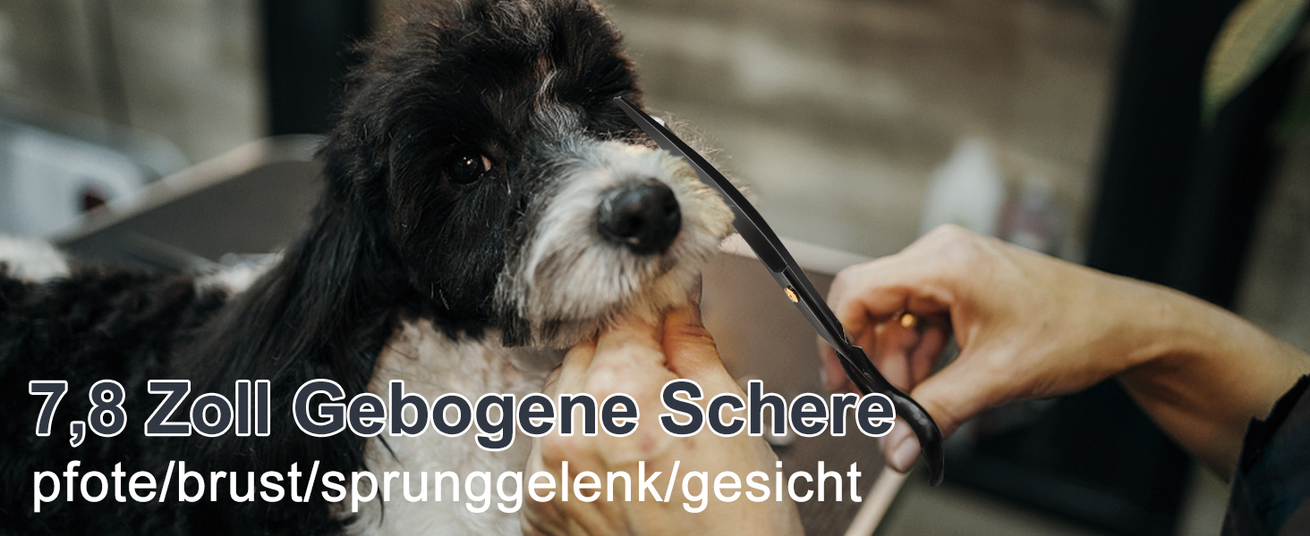 Набір професійних ножиць для грумінгу собак CIICII 10-в-1 з безпечними закругленими кінцями (для собак, котів, тварин). Підходить для стрижки, прорізування та формування шерсті. Срібно-чорний колір.