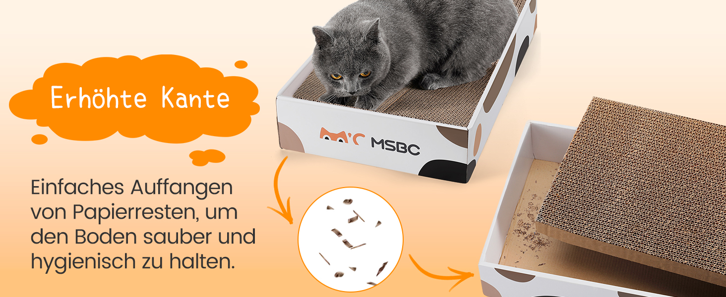 Набір з 3 кігтеточок для котів Happy Hachi з котячою м'ятою, міцний двосторонній когтеточний борд, ліжко, меблі для захисту