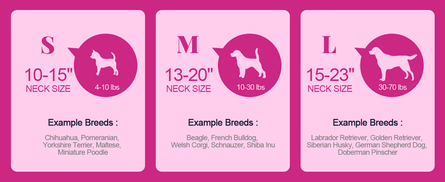 Нашийник для собак Didog з нейлону, м'який, з металевою застібкою-швидкої фіксації, чорний, розмір M (33-51 см)