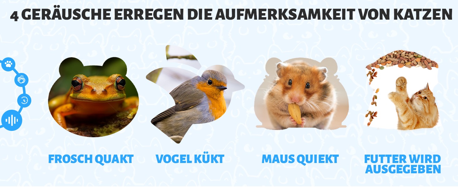 Іграшка для котів GoldenSun: м'ячик з дзижчанням, мишки на килимку, 5-дірковий хованки, блакитний колір