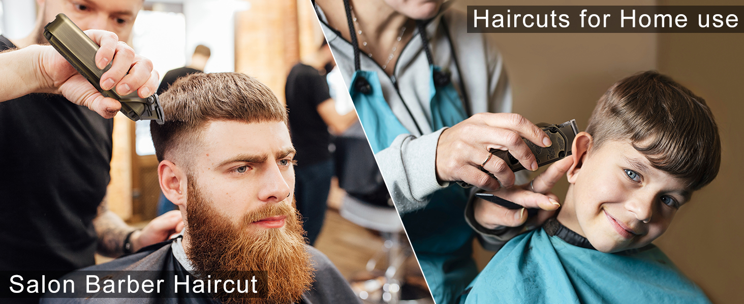 Електричний триммер Hatteker для чоловіків: професійний набір для стрижки бороди, волосся та тіла. Вологостійкий, з T-подібною насадкою, бронзового кольору