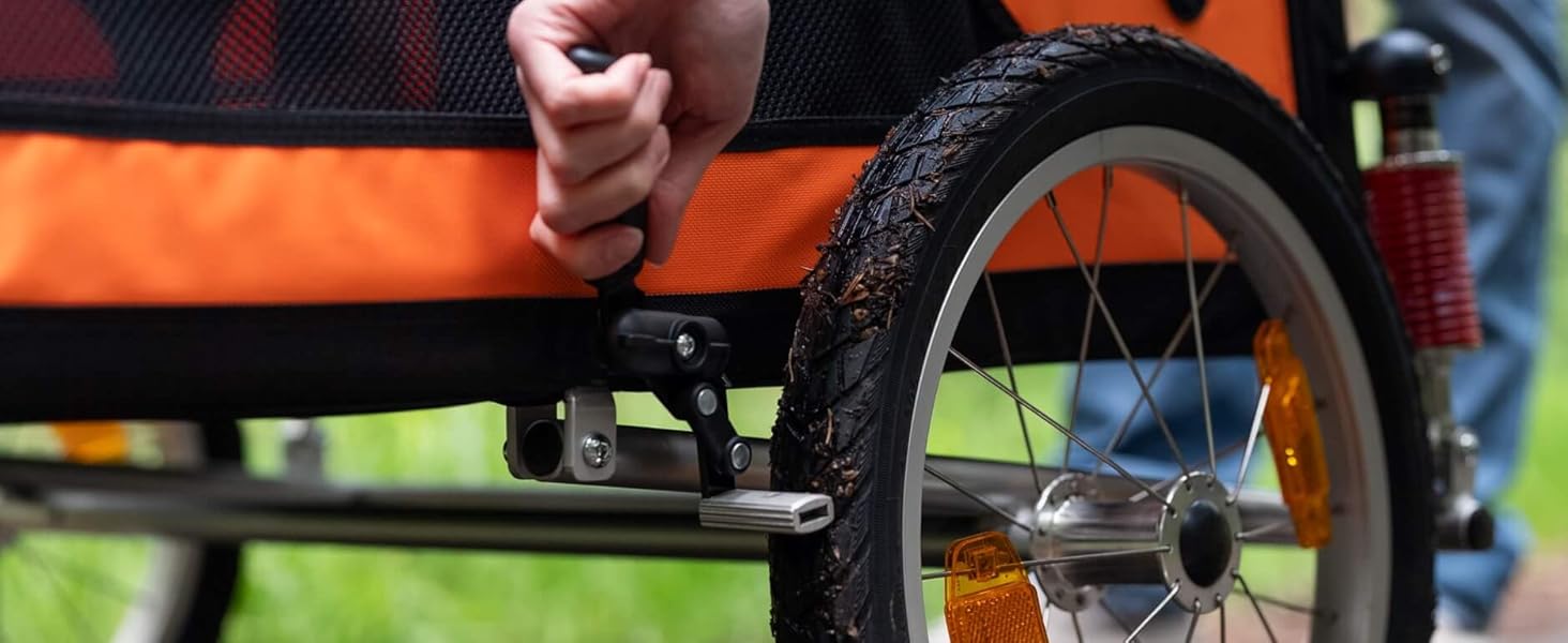 TrendPet DogBus L - велосипедний причіп для собак, великих порід, на алюмінієвій рамі