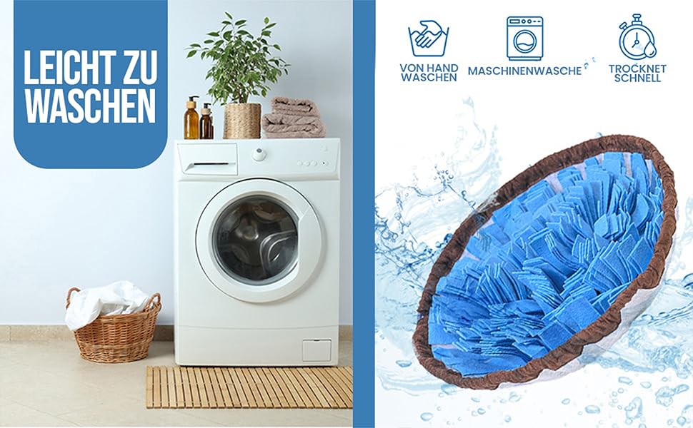 PET ARENA килимок для нюхання собак – килимок для пошуку, міцні матеріали, інтелектуальна іграшка для собак, регульований розмір, можна прати, блакитний