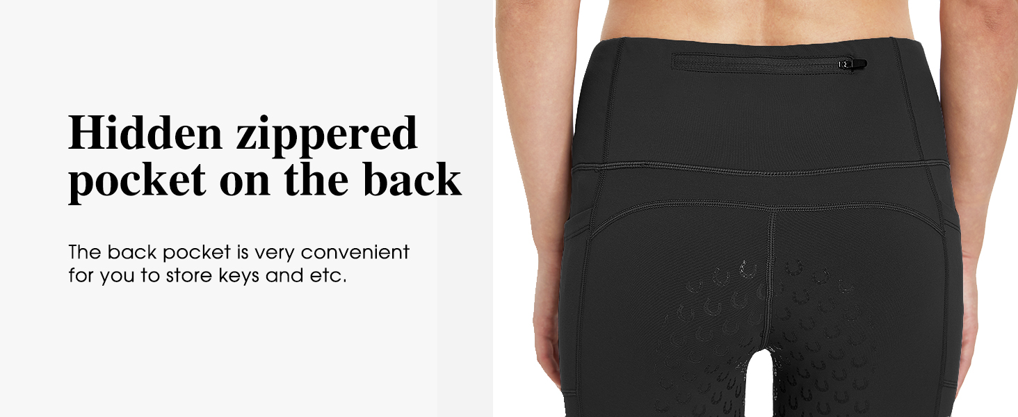 Легінси для верхової їзди жіночі зимові FitsT4 з силіконовою вставкою, флісовою підкладкою, кишенею для телефону та петлями для ременя, темно-синій, XL