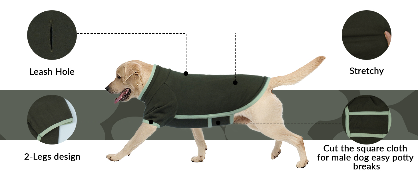 Пуловер для собак маленьких порід, Чихуахуа, Французький бульдог. Зимовий одяг для собак (XL, хакі)