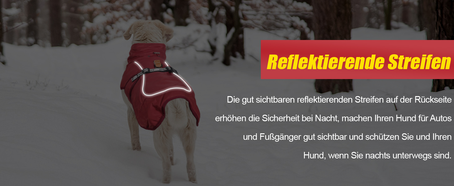 Зимовий одяг для собак FeimaX: теплий, вітронепроникний зимовий одяг для собак середніх та великих порід. Вітронепроникна жилетка для собак з D-кільцем (червоний, 5XL)