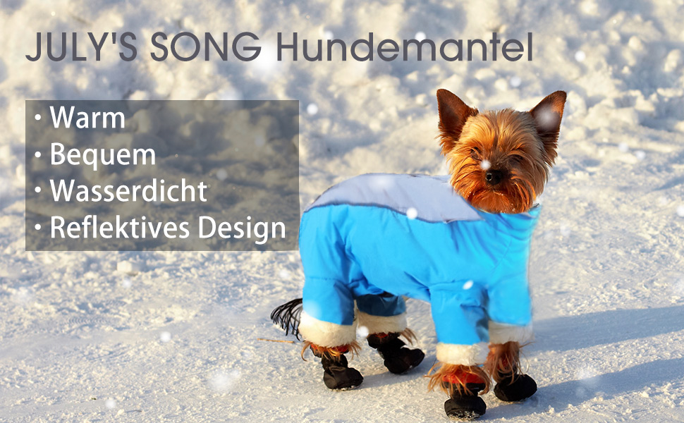 Водонепроникна куртка для собак з флісовою підкладкою, тепла зимова куртка для собак, одяг для собак, синього кольору для чоловіків