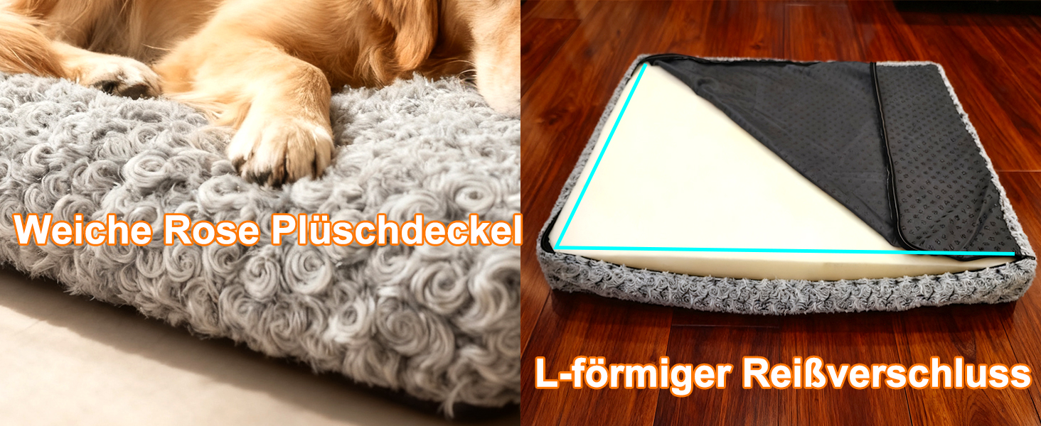 Ортопедичне ліжко для собак 90x70x8 см, середнього розміру. Зручне ліжко для собак та котів з ефектом пам'яті, антиковзаюче дно, можна прати. Сірий колір.