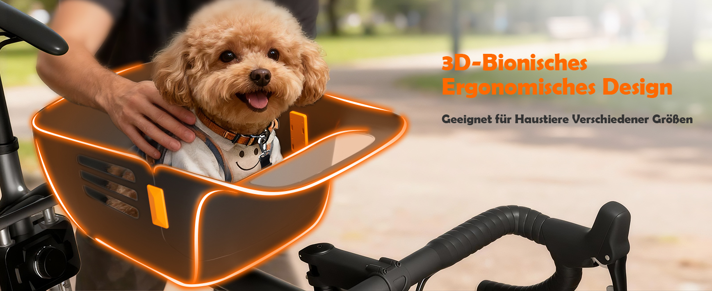 Корзина для собак на велосипед DAISTERN, до 12 кг, водонепроникна, міцна, для малих та середніх собак