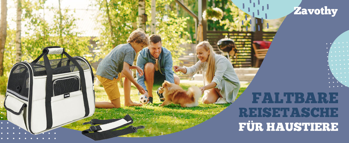 Транспортна сумка для котів та собак, дихаюча та складна, з регульованим плечовим ременем, знімний плюшевий матрац (Бежева, M)