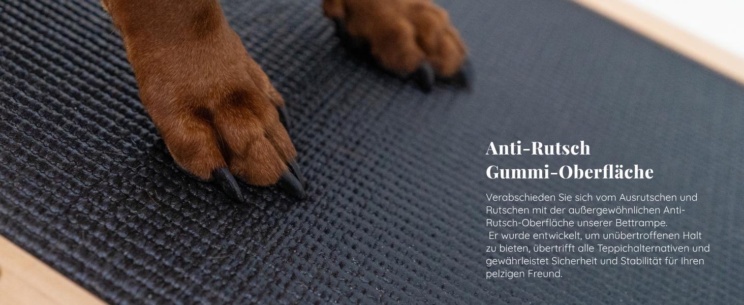 Сходинки для собак до ліжка з поручнями - для великих собак до 90 кг - регульована висота до 94.5 см - ширина 49.5 см - складаються - антиковзні ручки - з натурального березового дерева - колір натуральний