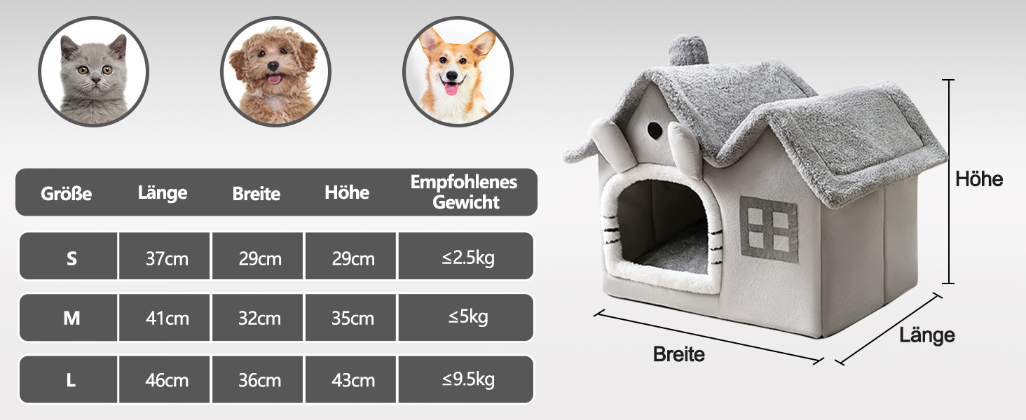 Кігтеточка-будиночок для котів Galatée, тепла та затишна, сіра, велика (L)