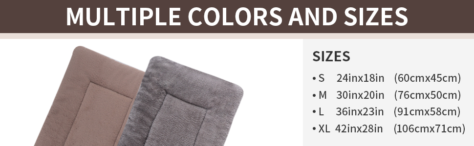 М'яке та тепле ліжко для собак: килимок-матрац для домашніх тварин, зручний, двосторонній, легко миється, розмір 75x50 см, колір хакі