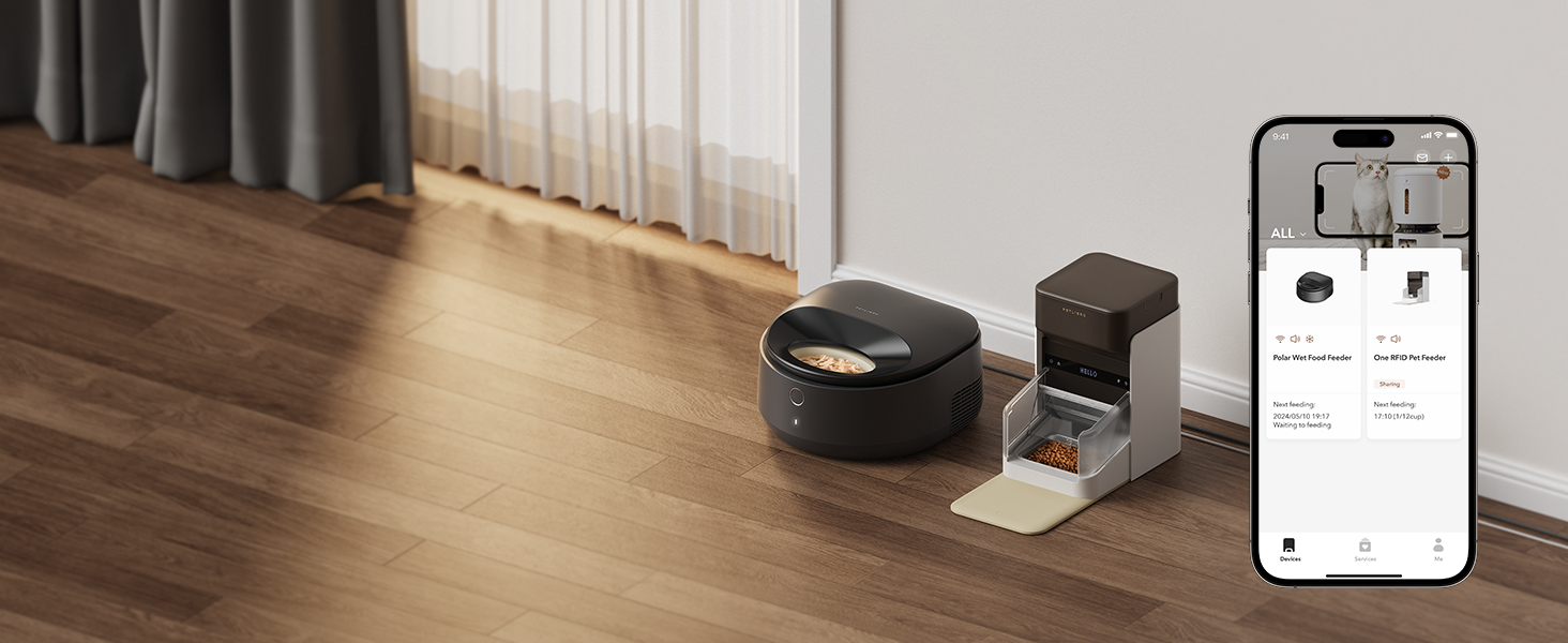 Автоматичний годівник для котів PETLIBRO з RFID-чіпом, Wi-Fi, 3L, з App-управлінням