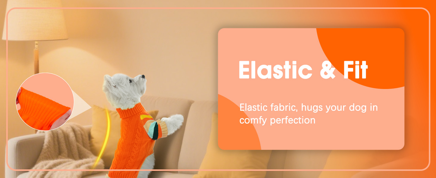 Пуловер для собак середнього розміру OUOBOB, теплий в'язаний зимовий пуловер з отвором на животі, еластичний светр для Бостон Тер'єрів та Французьких Бульдогів, L, Синій