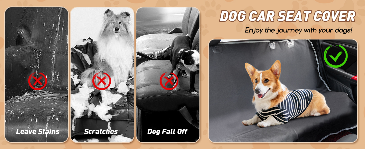 Чохли на сидіння для собак Nobleza: водонепроникні, зносостійкі, універсальні, чорні, 140x110 см