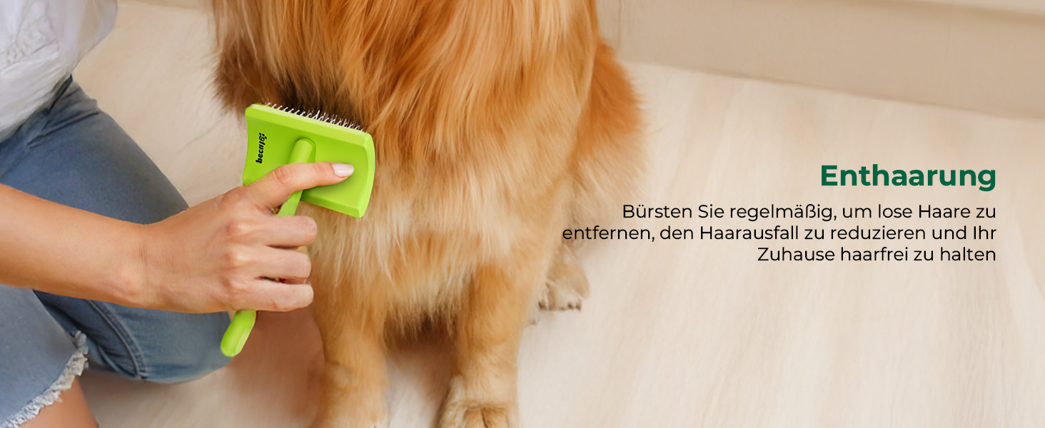 Професійна щітка Pecute Slicker для собак, видаляє підшерсток, ковтуни, 25 мм, S. Ідеально для пуделів, тедді, кокапу, довгошерстих собак. Без липких кульок.