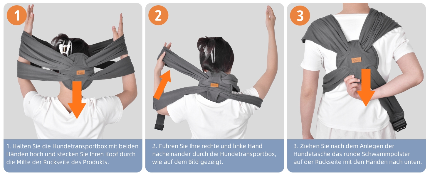 CUBY Сумка-переноска для собак, літня модель, рюкзак-переноска, підтримка спини, для собак, виготовлена з дихаючого матеріалу, 10 кг, світло-сіра