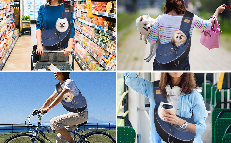 Слін для собак та цуценят CUBY: зручний та безпечний, з дихаючою сіткою та регульованим ременем, для прогулянок та подорожей (Джинс, M)