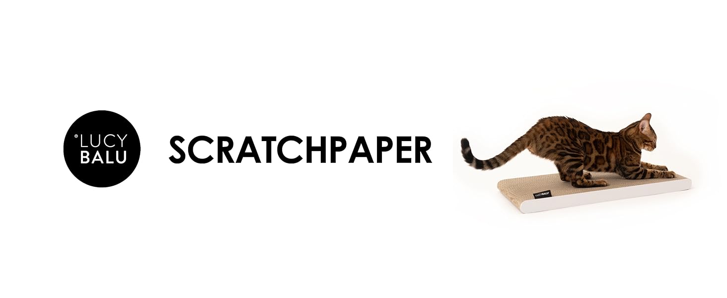 Килимок для котів LucyBalu® з гофрокартону | Килимок-картон для котів | Килимок для дряпання котів | Дряпка для котів з гофрокартону | Двосторонній килимок для котів | Килимок для котів, білий