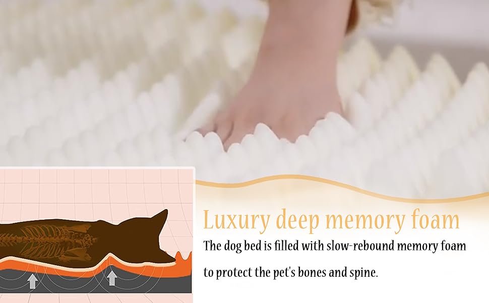Велике собаче ліжко YAGE, миючий матеріал, ортопедичне ліжко, матрац для собачого будки, довге плюшеве ліжко, заспокійливе ліжко для собак, що бояться (L-90 см, сірий) L-90x70CM сірий