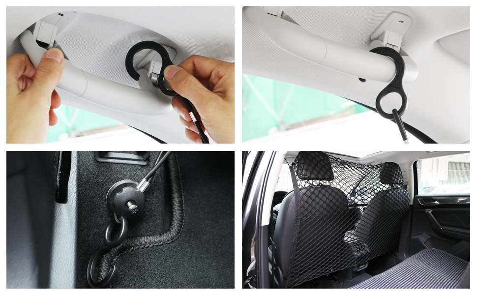 Сітчаста перегородка для тварин в авто, регульована, Oxford, 120x85 см