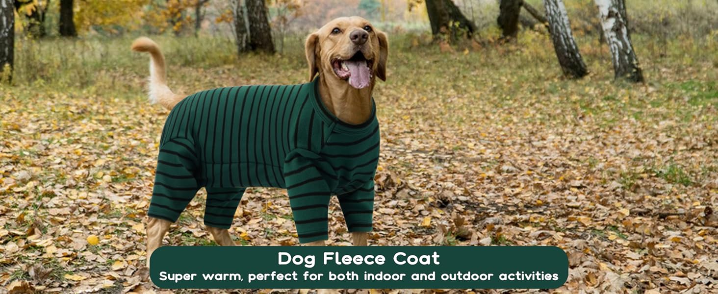 Теплий зимовий пуловер для собак з флісу (зелений, L)