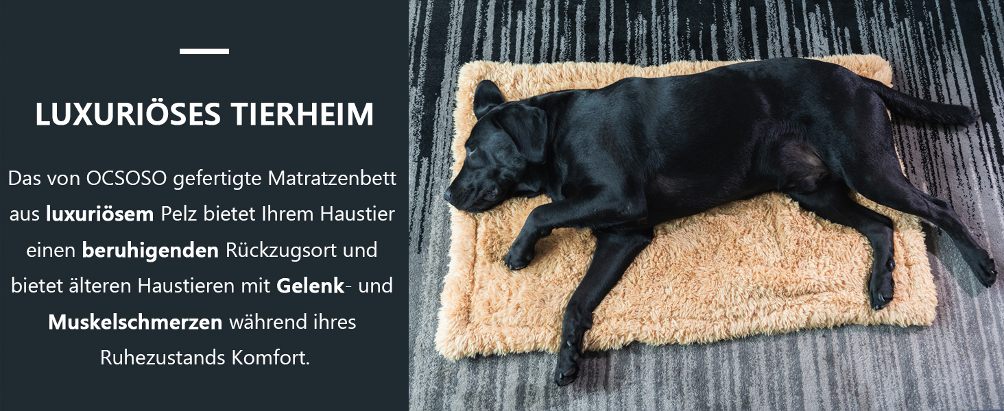 Килимок для собак, ліжко для великих собак Comfy - миючий, плюшевий, стильний, 110x70 см, блакитний