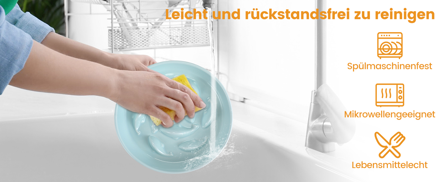 Миска для котів Happy Hachi з підняттям, кераміка, повільне годування, антиковзаюча, для котів та маленьких собак (зелена)