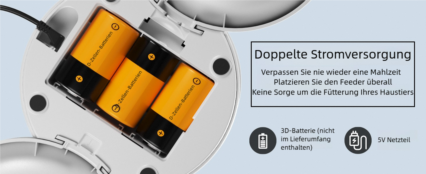 Автоматичний дозатор корму для котів з двома мисками, для кошенят та маленьких собак. Білий, 4.2L, з нержавіючою сталлю (2 миски)