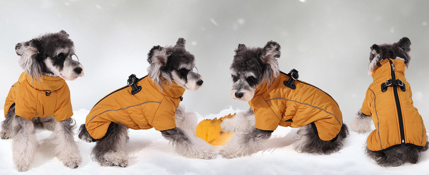 Теплий зимовий одяг для собак Savlot: водонепроникна куртка з флісовою підкладкою для малих, середніх та великих собак, XL, блакитна