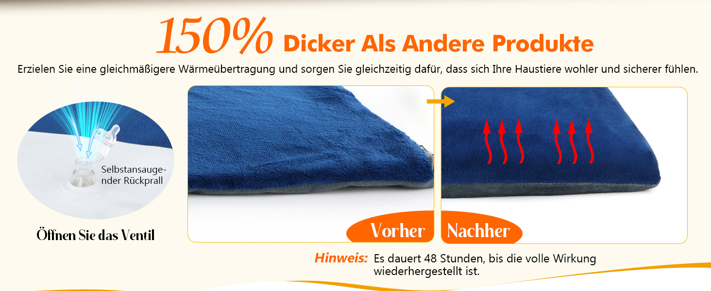 Електричний килимок для домашніх тварин Pecute - нагрівальний килимок для собак і котів з постійною температурою (M, 40x50 см)