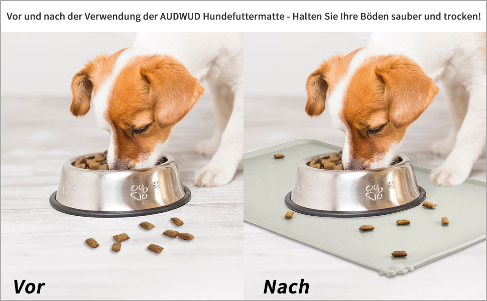 Силіконовий килимок для годування собак та котів AUDWUD, водонепроникний, антиковзний, 53x38 см, бежевий