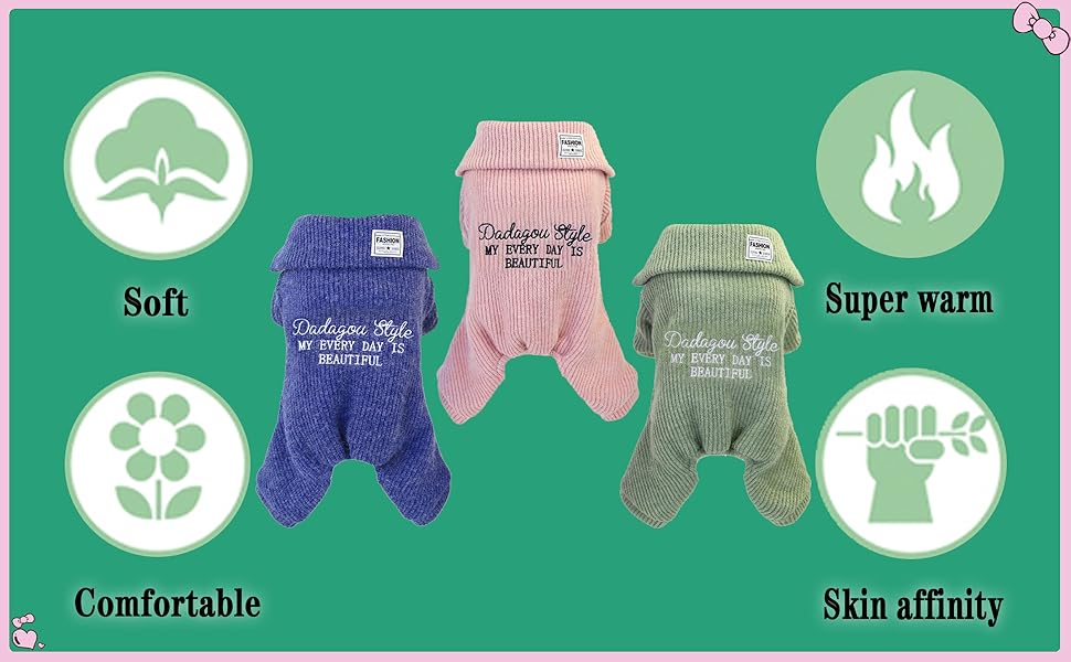 Теплий флісовий пуловер для собак - теплий зимовий одяг для маленьких собак та котів, рожевий