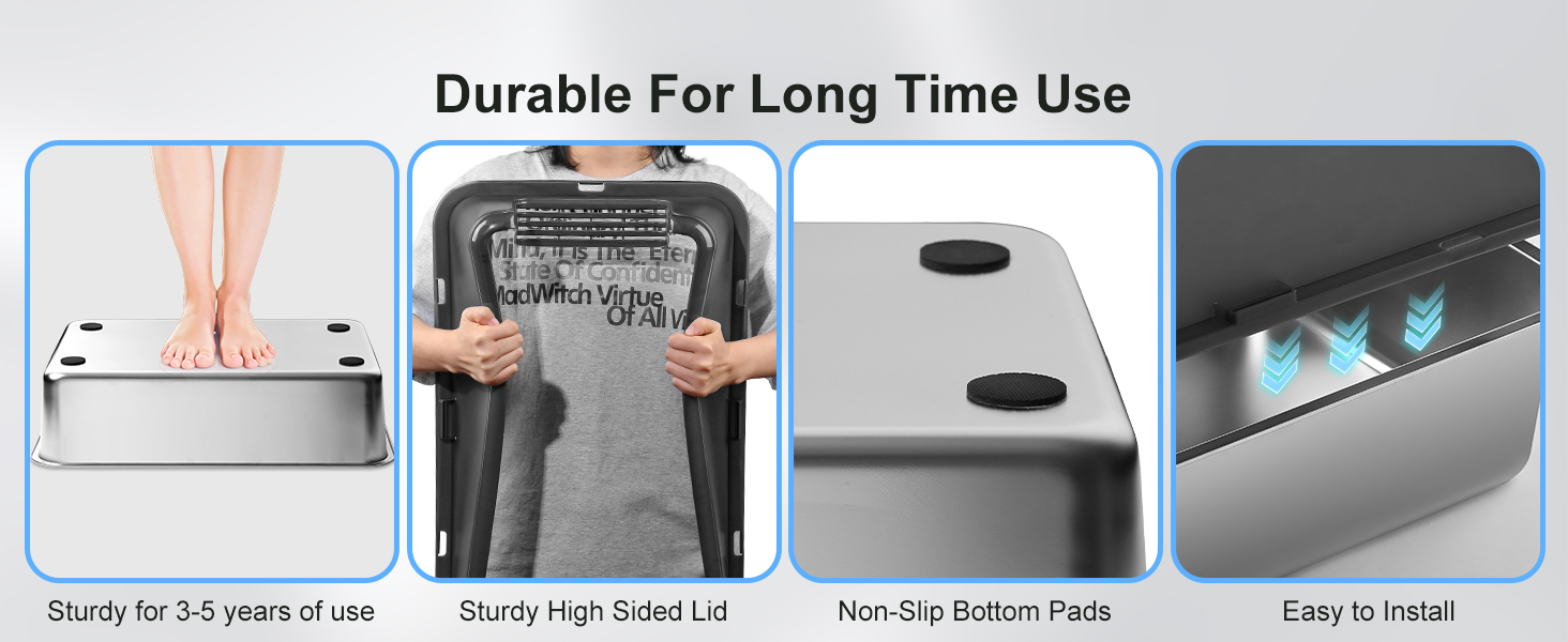 Торгова лоток для котів Marchul Katzentoilette XL з нержавіючої сталі, великий розмір, з кришкою, для великих котів, з антибактеріальним покриттям, з килимком та совком, не липкий