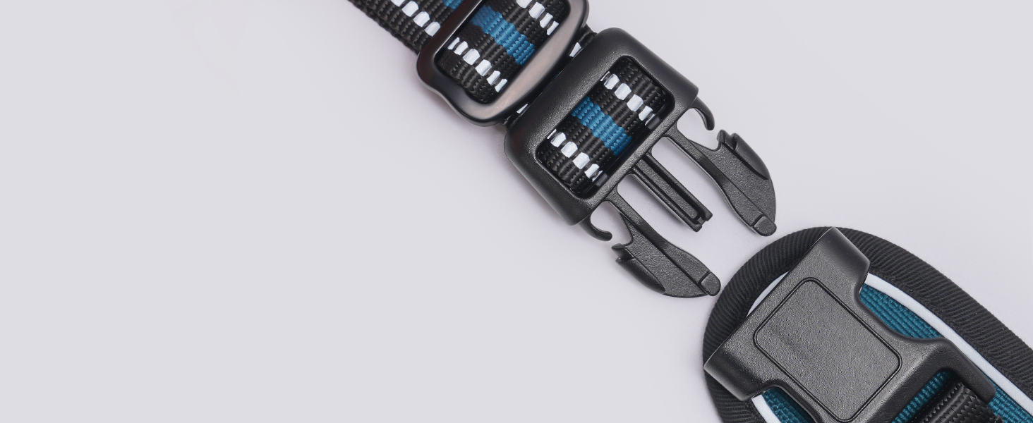 Нашийник для собак Rabbitgoo середнього розміру, анти-тяга, регульований, для великих собак, дихаючий, з світловідбиваючими смугами, безпечний, темно-зелений M (1 шт.)