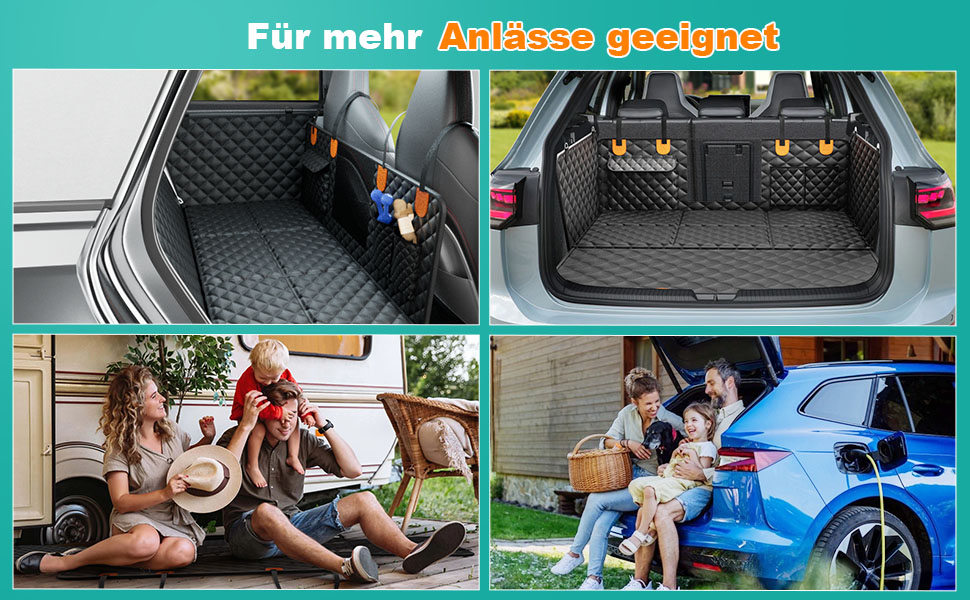 Килимок для собак у машину, заднє сидіння, 2025. Водонепроникний, антиковзкий, міцний, з жорсткою основою. Підходить для собак до 180 кг (400 фунтів). Оранжево-чорний, екстра товстий.