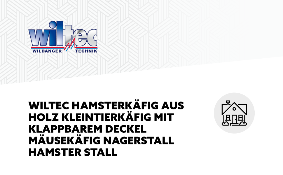 Клітка для тварин Wiltec 3-ярусна, 600x400x800 мм, дерев'яна, з відкидним верхом та оглядовим вікном, для мишей, хом'яків, 600 x 400 x 800 мм