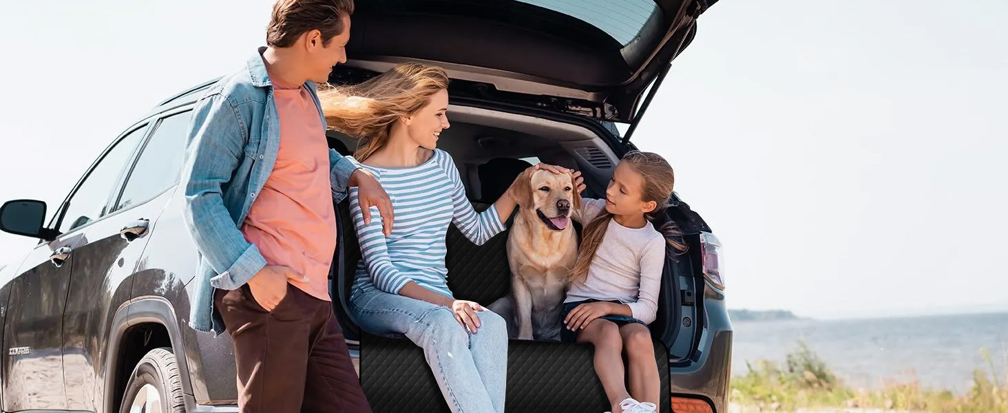 Захисна килимок для багажника авто від Lekespring: вологостійкий, стійкий до подряпин, з захистом бокових панелей та краю, чорний