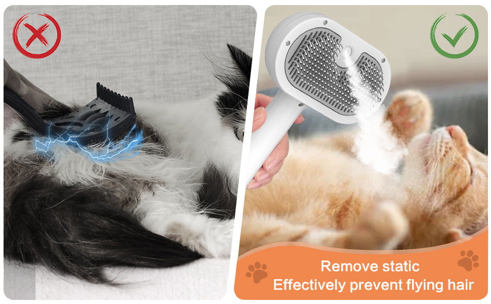 Розпилювач-гребінь для котів: видалення котушок та бруду, догляд за шерстю, синій