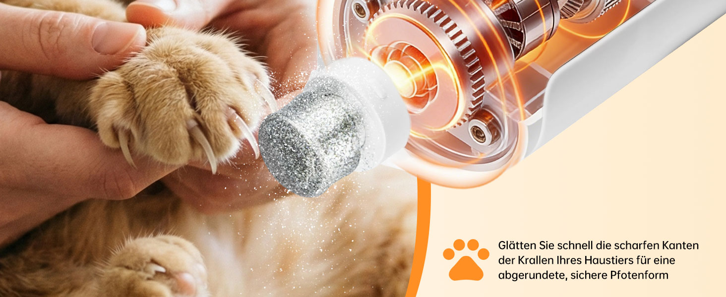 Електричний точило для собачих кігтів Mcbazel – бездротовий тример для собак великих, середніх та малих порід