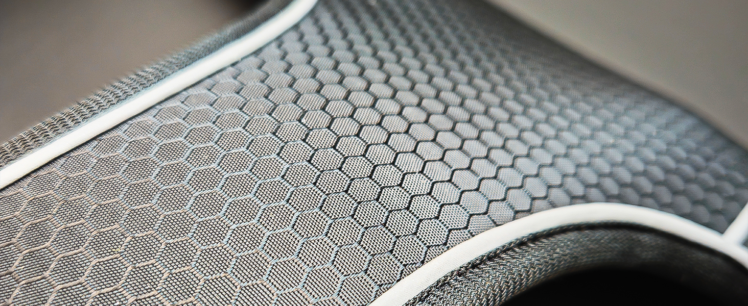 Шлейка для собак середніх порід Bluzelle з ручкою та кишенею для GPS-трекера, світловідбиваюча, дихаюча, зелена (L, чорний 3)