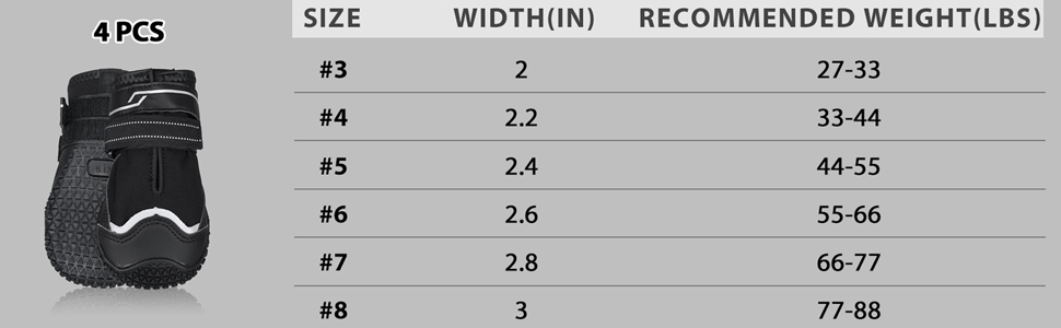Чоботи для собак, 4 шт., неслизькі, захист лап, з світловідбиваючим ремінцем та липучкою, зимові чоботи для маленьких собак