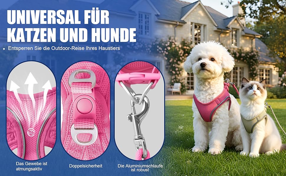 Нашийник та поводок для собак маленьких порід, регульовані, з поглинанням ривка, світловідбиваючий, м'який, дихаючий, для прогулянок, бігу, тренувань (Бордовий S), Винотний S (Окружність шиї: 28-37 см, Окружність грудей: 39-47 см)