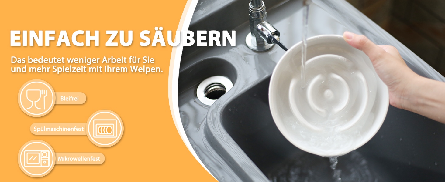 Миска для собак антиблік з кераміки, піднята - миска для собак на бамбуковому антиковзному підставці, миска для повільного годування, для собак маленьких та середніх порід, біла, діаметр 17 см, 1.25 CUP