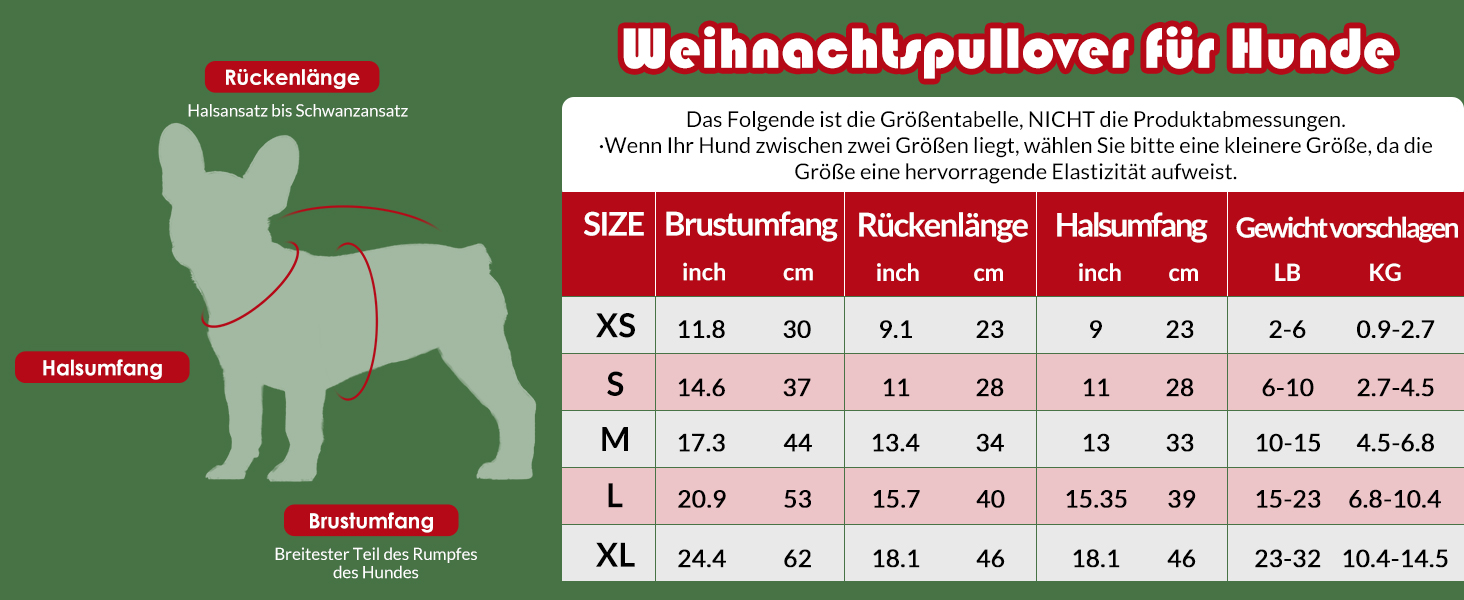 Теплий святковий пуловер для собак на Новий Рік: теплий, м'який, для малих та середніх порід, ідеальний для котів та собак, червоний, розмір M (44см)