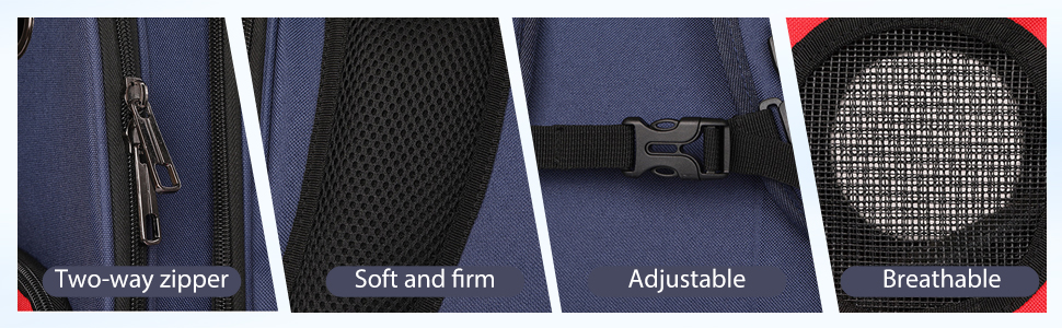 Рюкзак для собак та котів PETCUTE - зручний та дихаючий рюкзак-переноска для прогулянок на 16lbs (7.2 кг)